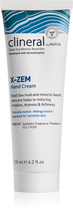 AHAVA Clineral X-ZEM - крем для рук с интенсивным действием против раздражения и зуда кожи /   125  ml  / GTIN 697045003860