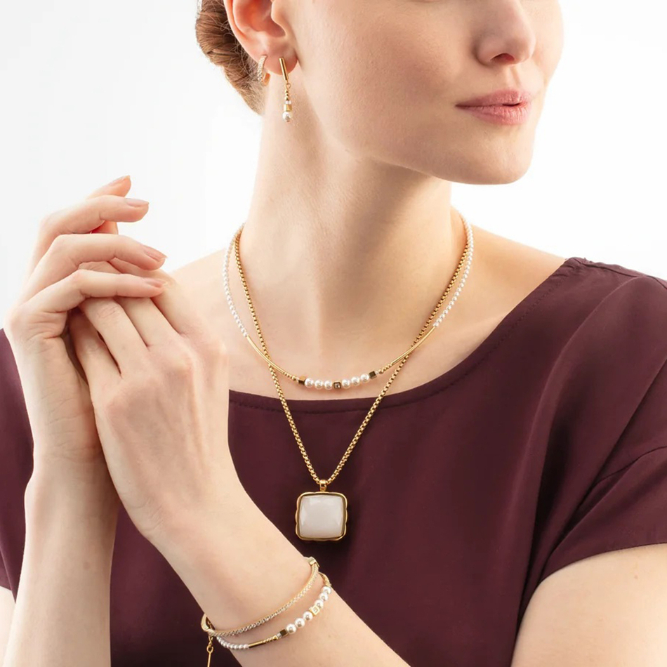 Колье Coeur de Lion White-Gold 4312/10-1416