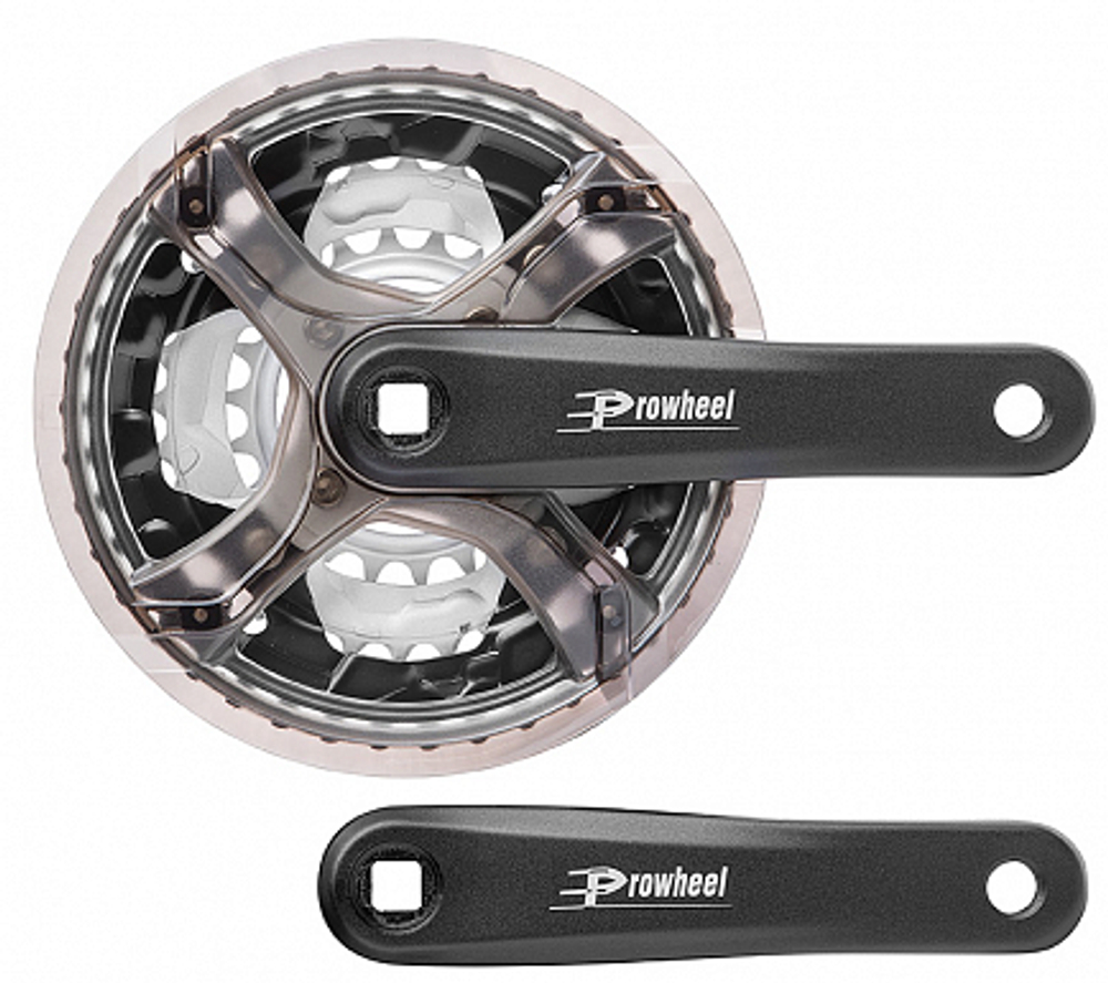 Шатуны 1/2"х3/32" 24/34/42 зуб. 175мм TA-CQ01 PROWHEEL "под квадрат" сталь/алюминий