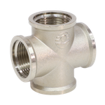 Крест латунь никель Ду 20 (3/4") ВР VALFEX VF.760.N.034
