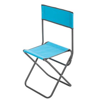 Стул складной со спинкой СР-380 труба ф16, голубой (T-PR-FC-380S-LB) Premier fishing