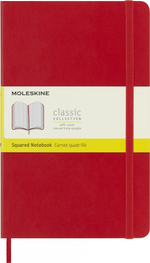Блокнот Moleskine Classic Soft (QP617F2) 13х21 cм 192стр. клетка мягкая обложка красный