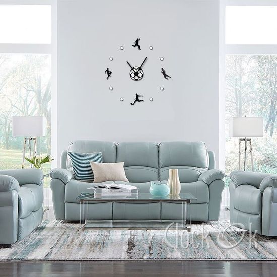 Настенные 3D часы Футбол