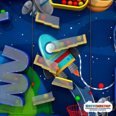 Интерактивная стена «Звёздный Сигнал», 3×0,5×1,8 м