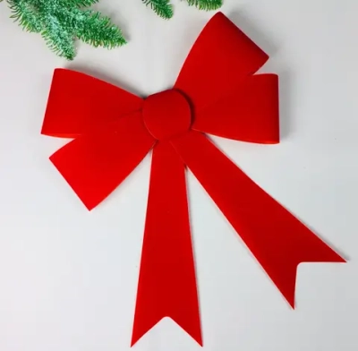Бант на ёлку «Классика» 28*38 см, Красный
