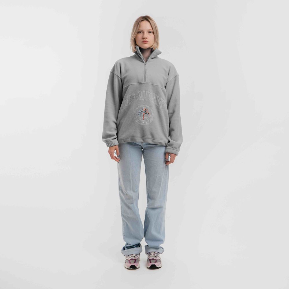 Толстовка Dissident флисовая DZ AW24 серая