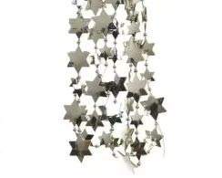 Бусы пластиковые Звезды 2.6*270 см., стальные, Kaemingk (000480)