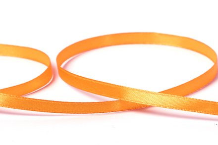 Лента атласная, 6 мм, №021 оранж.