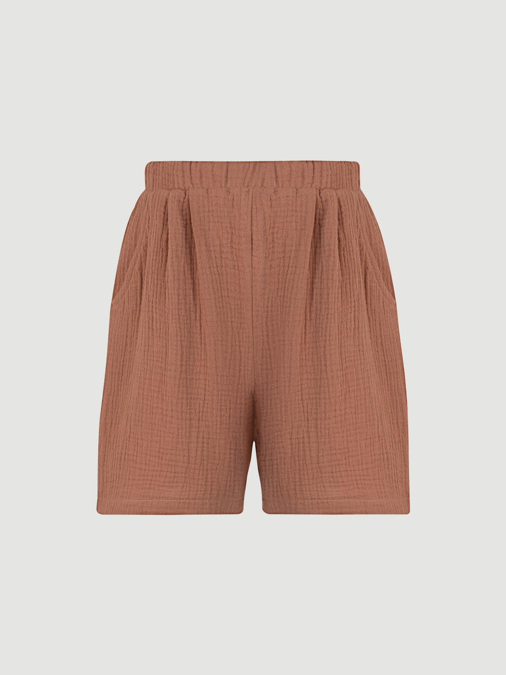 Шорты удлиненные Mjölk Toffee, из муслина