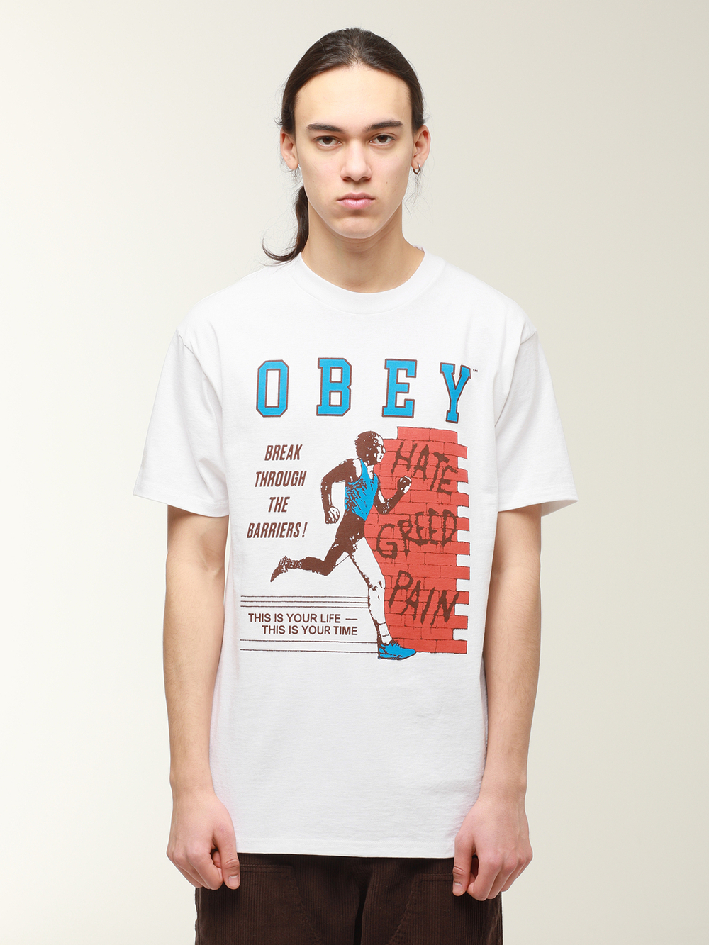 Мужская Футболка Obey Break Barriers