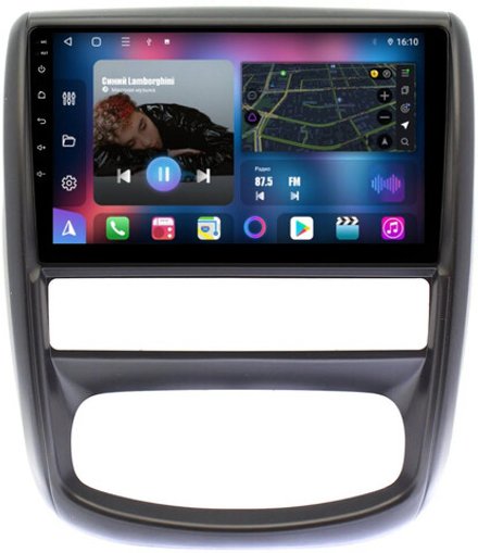 Магнитола для Renault Duster 2010-2015, Nissan Terrano 2014+ - FarCar 3050M монитор 9" QLED на Android 13, 8 ядер (TS18), CarPlay, 4G SIM-слот