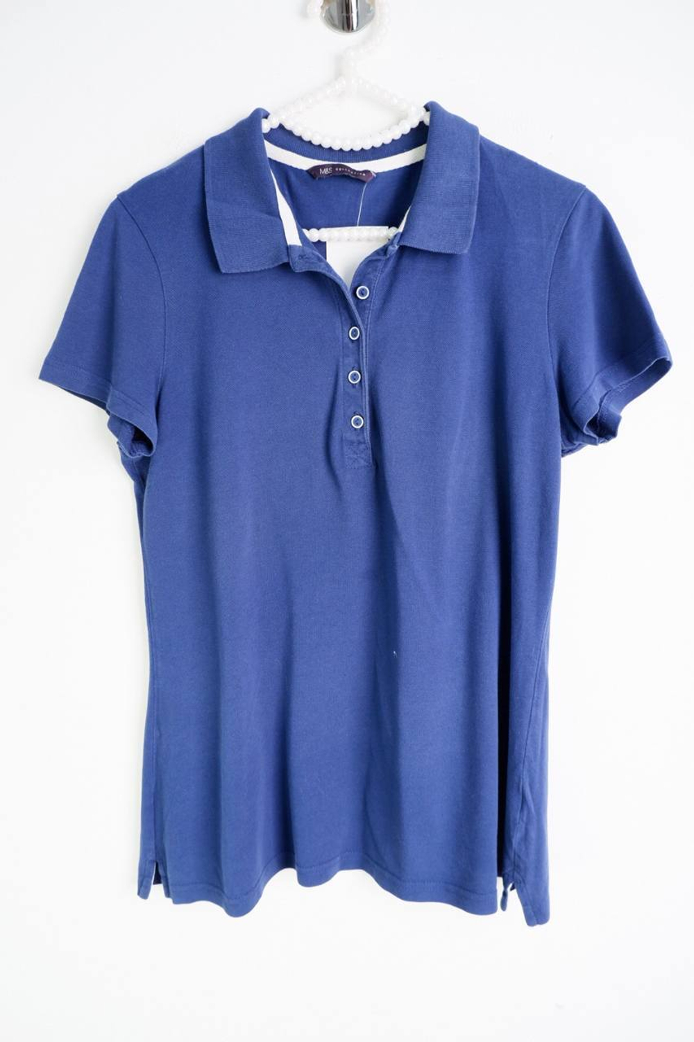 Футболка-поло Marks&Spencer базовая, визуально на 46 размер