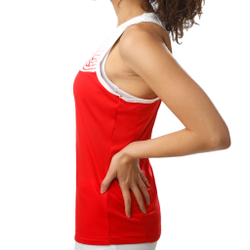 Женская теннисная майка Diadora Court Tank Top Women - Red, White