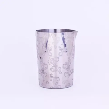 Смесительный стакан AnyBar Sakura Leaf, 500 мл, серебро с гравировкой