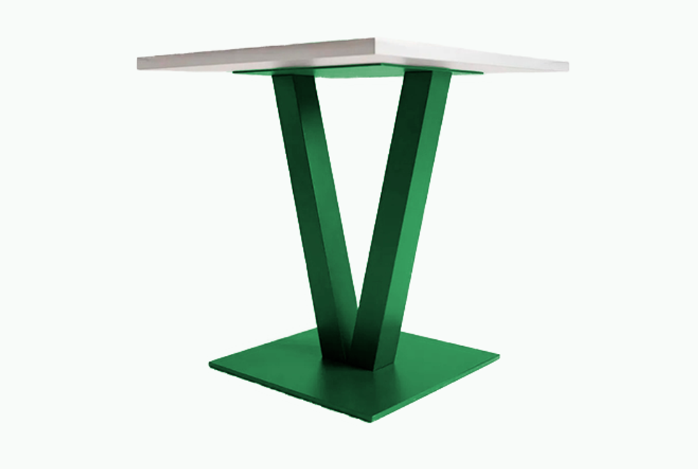 Подстолье №46, V-образное, 50х50х75см, зеленое, п.т. 8х8см