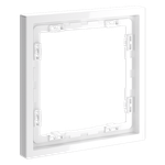 Рамка пластиковая VOLTUM S70 на 1 пост, (белый глянцевый)
