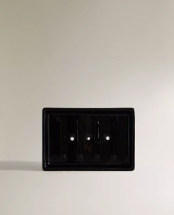 ZARA HOME МЫЛЬНИЦА ИЗ БЛЕСТЯЩЕГО ФАЯНСА, ЧЕРНЫЙ