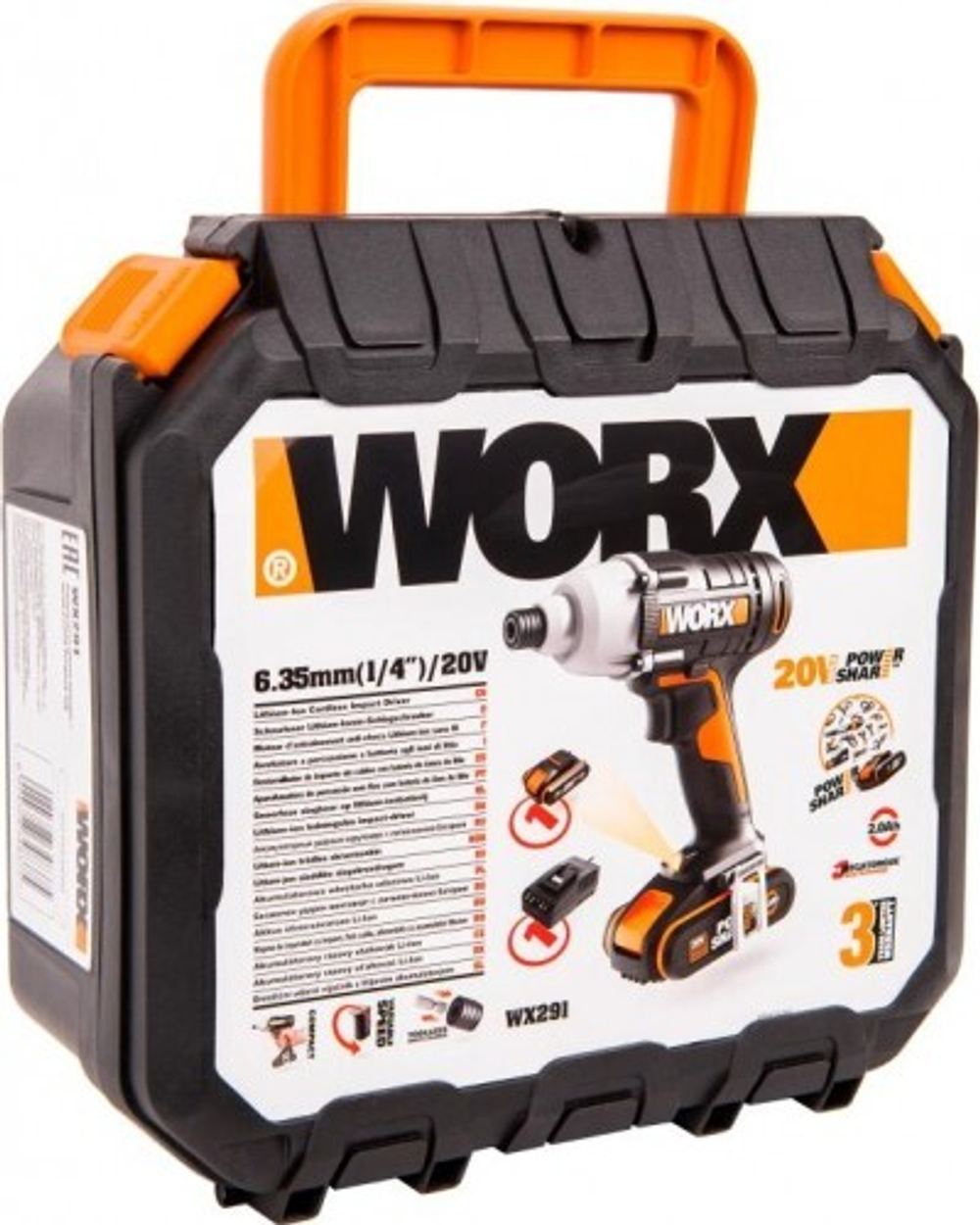 Гайковерт аккумуляторный Worx WX291 ударный