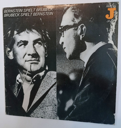 Винтажная виниловая пластинка LP Bernstein Brubeck Bernstein Spielt Brubeck Brubeck Spielt Bernstein (GDR 1980)
