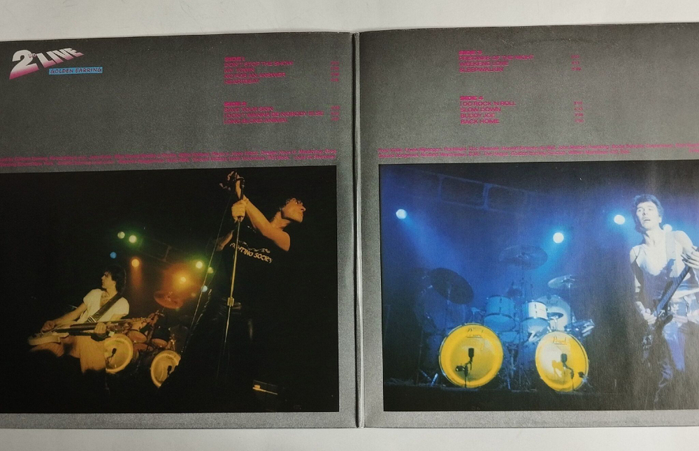 Винтажная виниловая пластинка LP Golden Earring 2nd Live (Germany 1981)