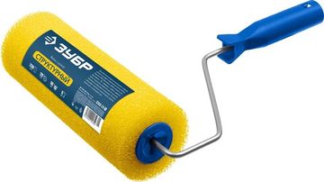 ЗУБР СТРУКТУРНЫЙ, 80 х 240 мм, бюгель 6 мм, для лаков и эмалей, малярный валик (0368-24)