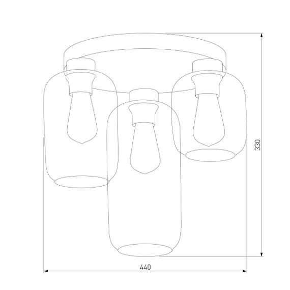 Потолочная люстра TK Lighting 3318 Marco Green