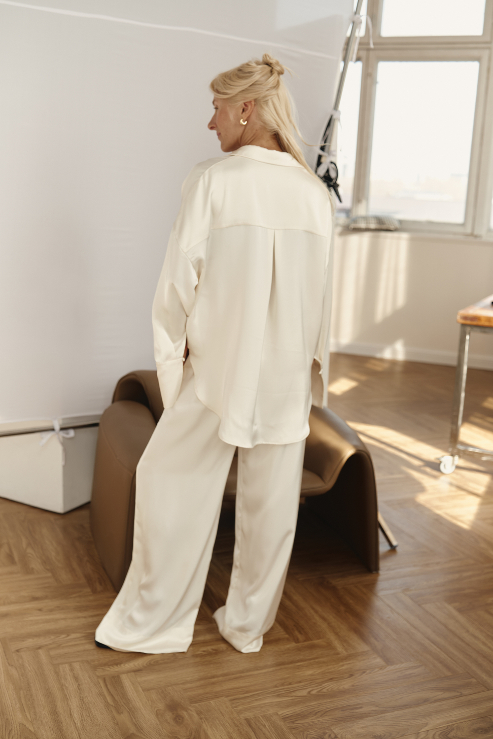 Рубашка в пижамном стиле wh sh