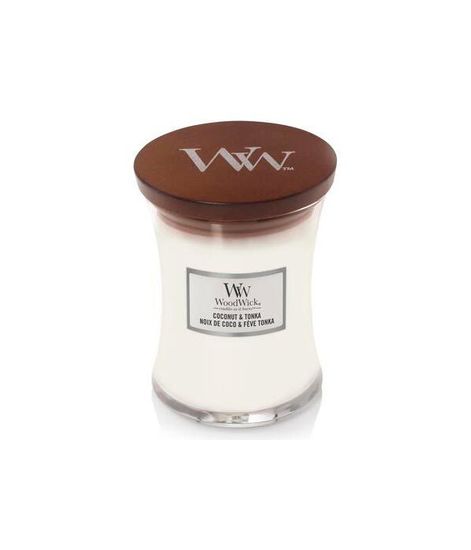 Кокос и тонка, ароматическая свеча, WoodWick