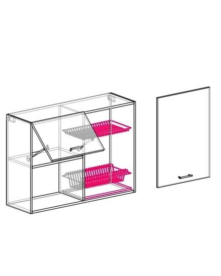 Шкаф-сушка  кухонный ТОКИО-74-26-500-500 /1000*720*323/