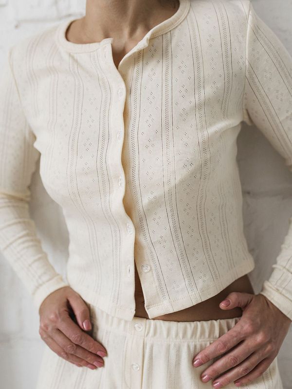 Пижамный лонгслив f0642