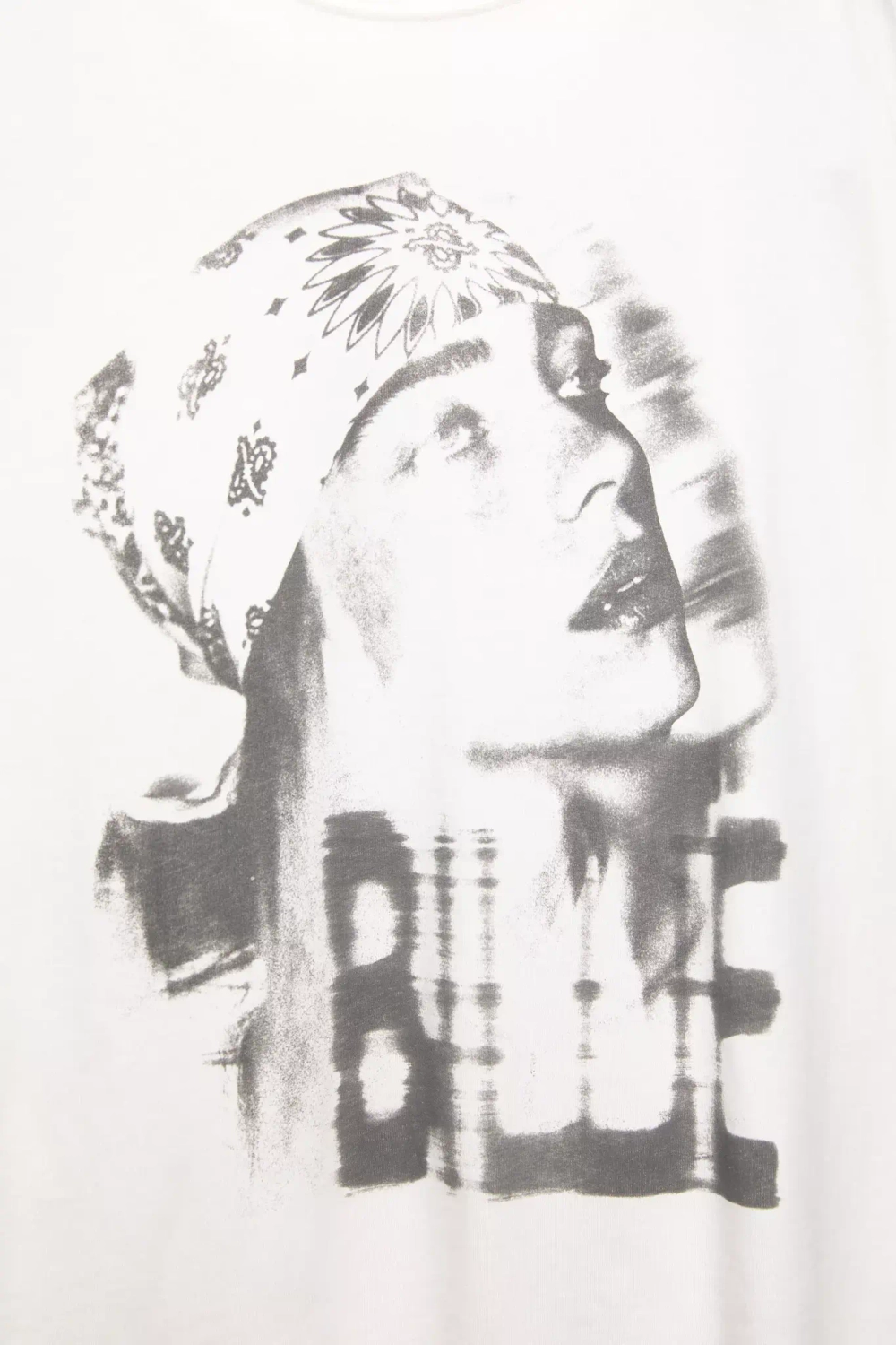 PULL&BEAR Футболка с принтом Billie Eilish, белый