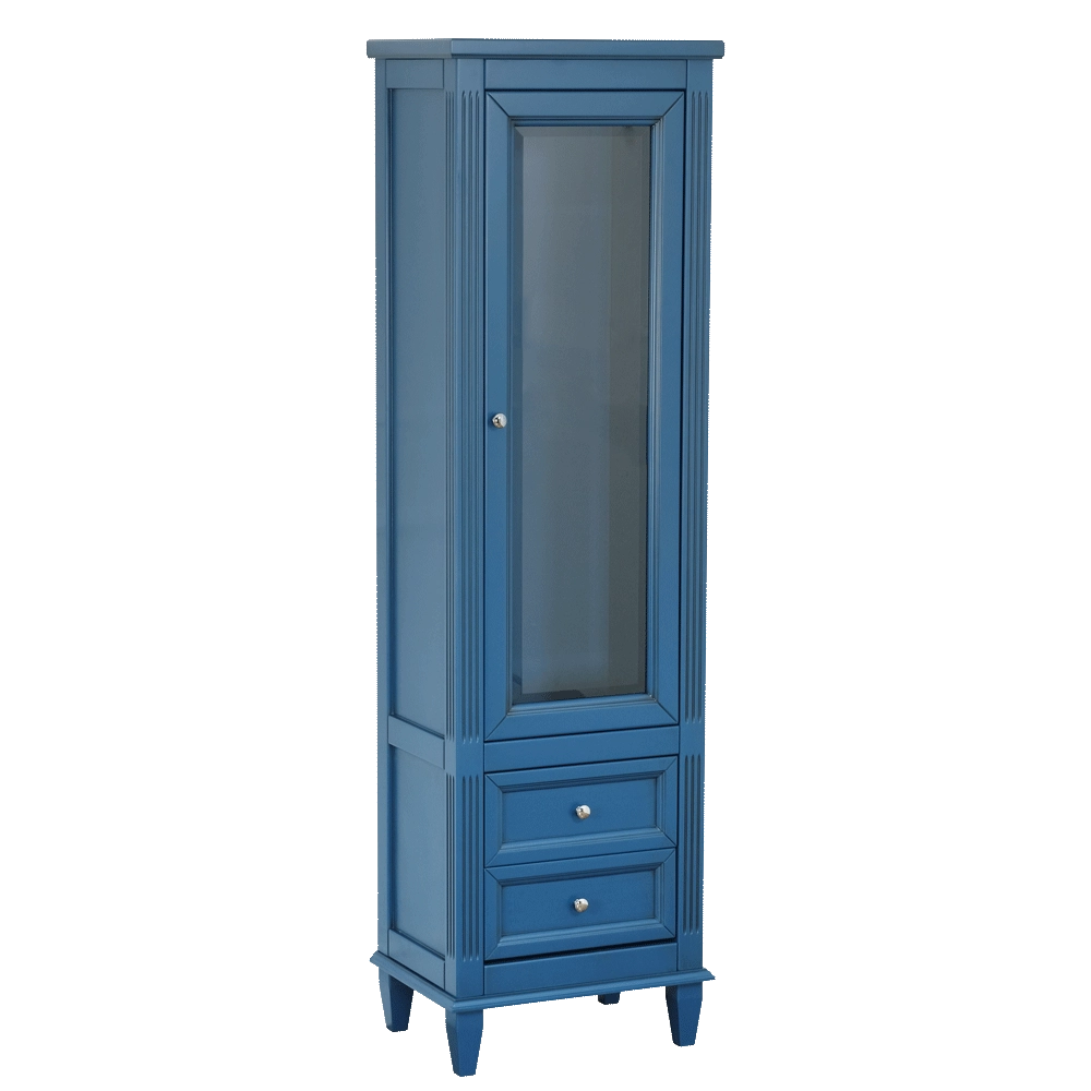 Шкаф-витрина Migliore Kantri 26725 цвет Blue Patinato 58 см