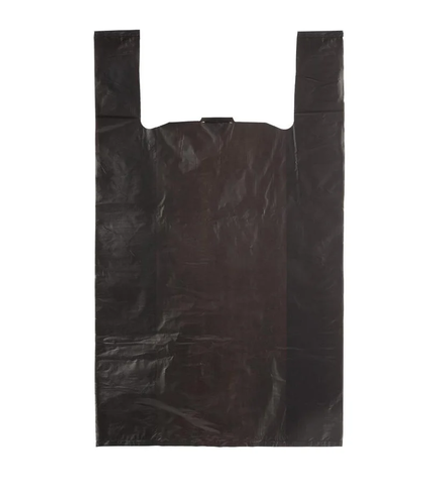 Пакет майка 30*53 см 17 мкм черный 100 шт.