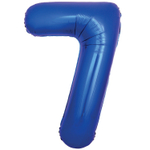 Шар фольгированный Цифра 7 101 см (Синий)