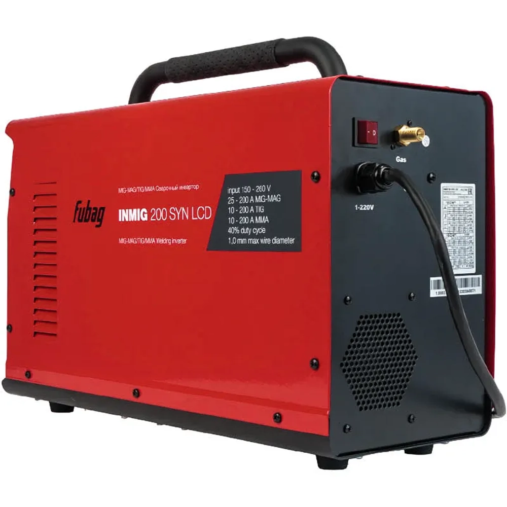 FUBAG INMIG 200 SYN LCD сварочный полуавтомат инверторный с горелкой FB 250 Ergo 31590.1