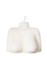 Белая сувенирная свеча «Женский силуэт»