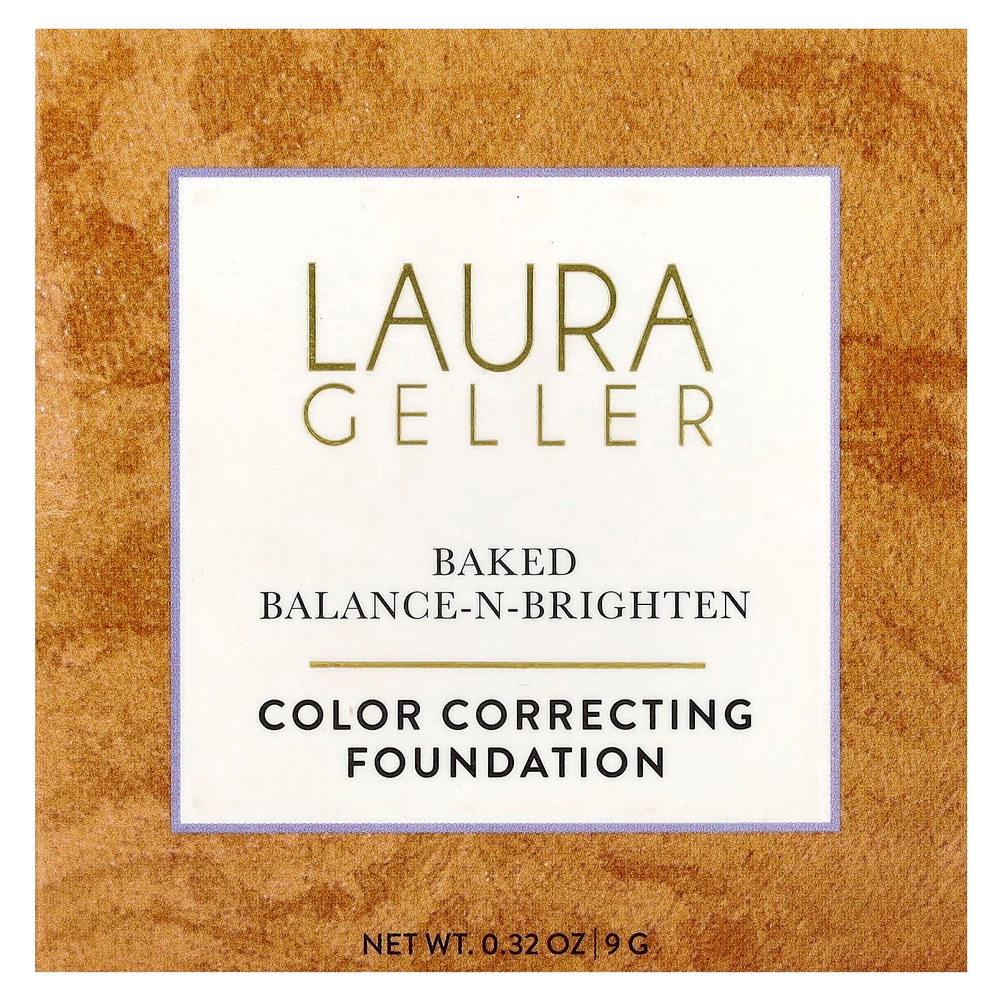 Laura Geller, тональный крем для коррекции цвета Baked Balance-N-Brighten, оттенок 0006025B золотистый, 9 г (0,32 унции)
