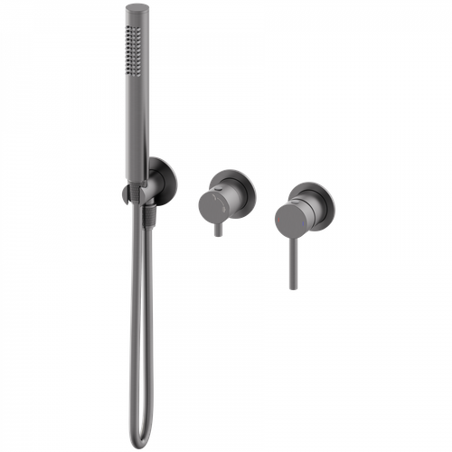 Смеситель для душевой системы встраиваемый WONZON & WOGHAND STICK, Темный графит (WW-838017-BGM)