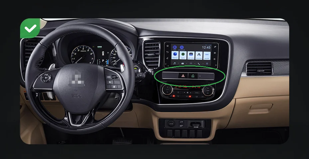 Магнитола Mitsubishi Outlander 3 2012-2022 - Parafar PF230LUX2UHD на Android 13, QLED, ТОП процессор, 8Гб+128Гб, CarPlay, 4G SIM-слот