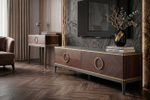Тумба под ТВ Garda Decor 4-х дверная шпон 200*58*40 см