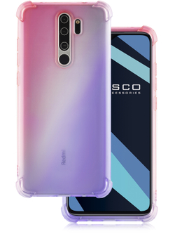 Чехол ROSCO для Xiaomi Redmi Note 8 Pro оптом (арт. XM-RN8P-HARD-TPU-PINK-PURPLE)