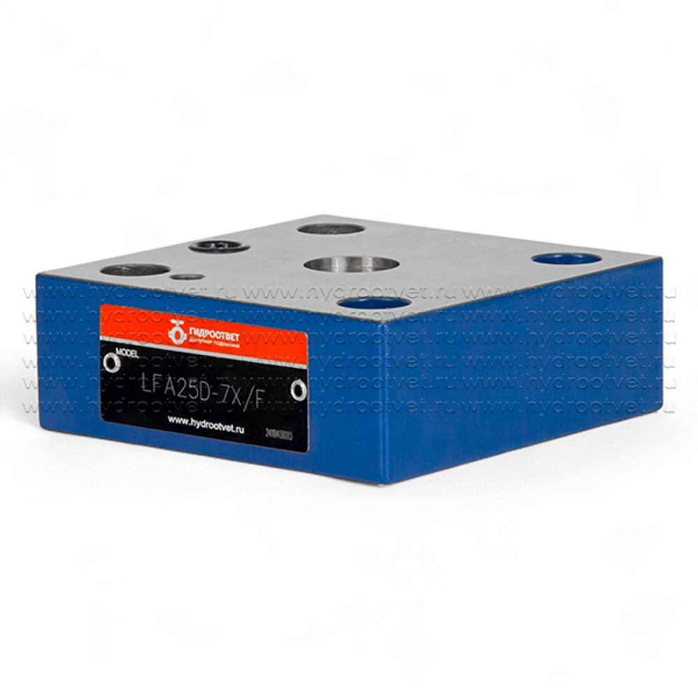 LFA25D-7X/F - Крышка для логического клапана, типоразмер Ду25 функционал - D = крышка с одним каналом X, внешний канал X - F = есть, уплотнение NBR