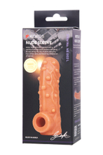 Насадка Kokos с дополнительной стимуляцией телесная 14 см