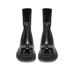 GG CC Stretch & Slim Boots Casual Ankle Boots 8cm Women"s Black