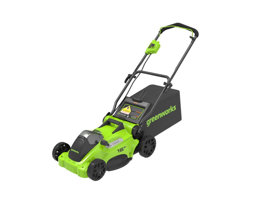 Аккумуляторная газонокосилка Greenworks GD40LM16XK8, 40v, 41 см, (2517907UH), с аккумулятором 8 А·ч и зарядным устройством