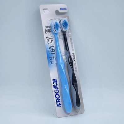 Зубная щетка QZ017C (1+1) FROG **12*144