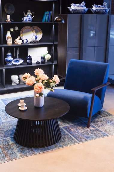 Журнальный столик Irune Ø80 см черный