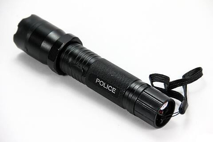 Электрошокер с фонариком LED сверхяркий 1101 (1L, 1*18650, ZOOM)