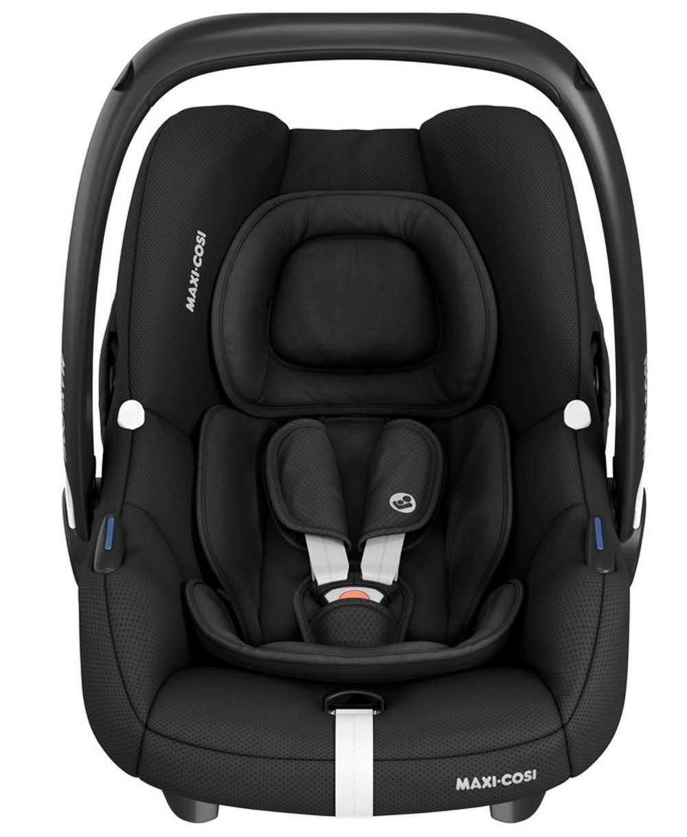 Детская коляска Maxi-Cosi Fame 3 в 1 с автокреслом CabrioFix Essential black Twillic Truffle/Трюфель(беж)