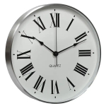 Часы настенные 31*4,2см EG7757-HF383W, белый/серебро